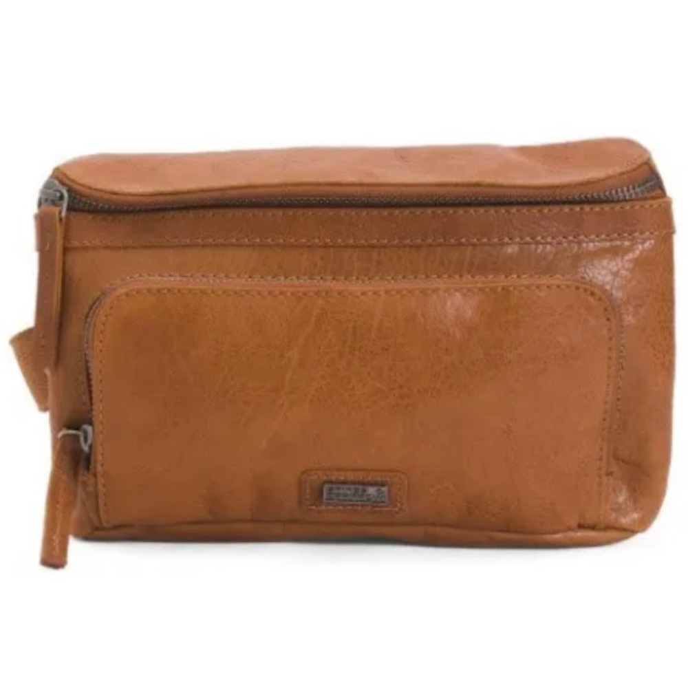 Leather bag Fanny pack cross body bag Spikes & Sparrow bag brandy color leather - Picture 1 of 10